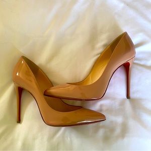 Louboutin pigalle nude 100